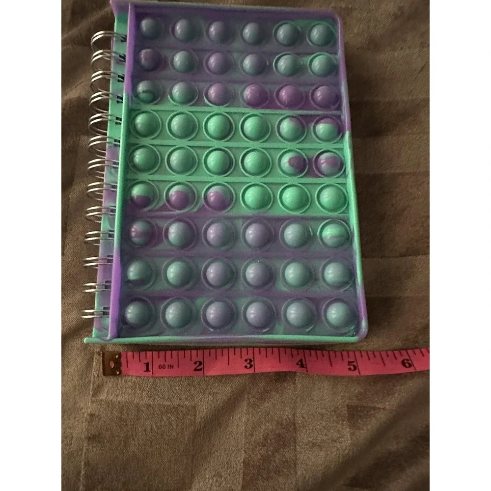 Children's Pop It Fidget Spiral Notebook Journal Boys Girls Lined‎